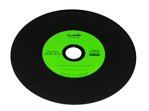 Vinyl CD-R NMC, Carbon Dye komplett schwarze Rückseite CD-Rohling 700MB 50 StK.für Langzeit-Archivierung - 2