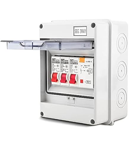 Boîte à fusibles, 230-400V 63A 30mA RCD 3MCB (6A 16A 32A