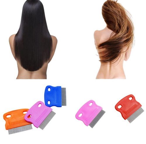 Uchic 2pcs Dog Cat Pet Lice Flea Nit Removal Comb Brush