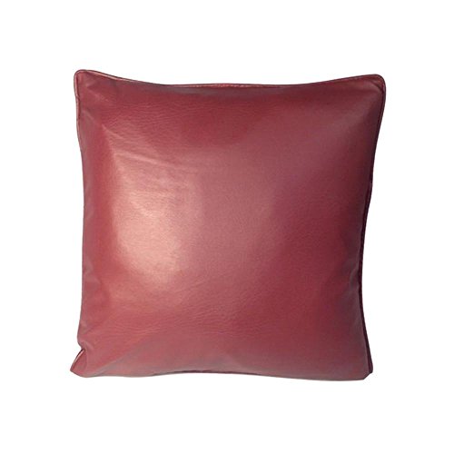 Preisvergleich Produktbild PU-Leder-Kissen-Sofa-Kissen-Kissen-Kern , red