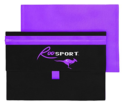 RooSportPlus Magnetic Pouch Holds iPhone 7+, Samsung 8+, Running, Passport, Running Belt, Disney Fanny Pack, Travel
