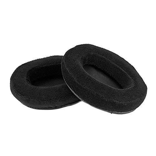Brainwavz Replacement Memory Foam Earpads - Suitable For Many Headphones - AKG, HifiMan, ATH, Philips, Fostex, Grado, Sony Ear Pad (Black Velour), [Importado de Reino Unido]