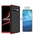 Produktbild JOYTAG Kompatibel Samsung Galaxy S10+ S10 Plus Hülle,Handyhülle+Schutzfolie Displayschutzfolie [2 Packungen] 360 Grad Ultra dünn Alles inklusive Schutz 3 in 1 PC Telefon JOYTAG-Rote Schwarz