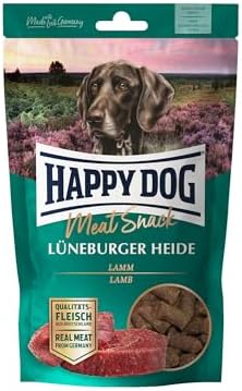 Happy Dog 60700 – Meat Snack Lüneburger Heide – Deliziosi per cani sensibili in carne di agnello secca, contenuto 75 g