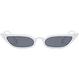 Rawdah Occhiali da sole Donna Occhio di gatto Moda Vintage Retro Piccola cornice UV400 Bicchieri Per Unisex Cat Eye Triangle 