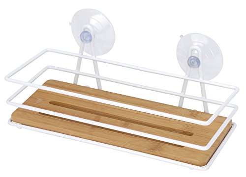 Regal mit Saugnäpfen für das Bad, 26 x 11 cm