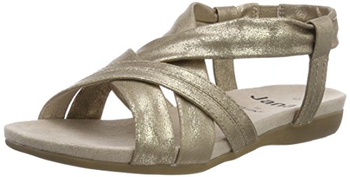 Preisvergleich Produktbild Jana Damen 28103 Slingback Sandalen, Gold (Platinum), 40 EU