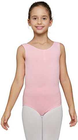 Girls' Basic Tank Leotard From Fitdance [140,Pink]