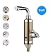 Produktbild CLDGF Smart Küchenarmatur Geschwindigkeit Heiße Küche Po 3000 Watt 220 V Temperaturanzeige Elektrische Wasserkocher Küche Po Elektrischen Wasserhahn,Gold,Straight