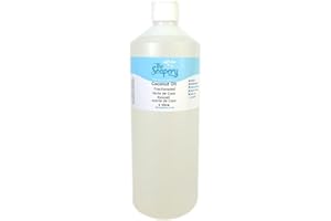 THE SOAPERY Fractionated Coconut Oil 1 litre - 100% Pure and Natural Carrier Oil for Skin and Hair Treatments