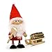 Produktbild Nordic Santa with Sleigh and Wood GNOME Christmas Ornament Nisse Tomte Tonttu