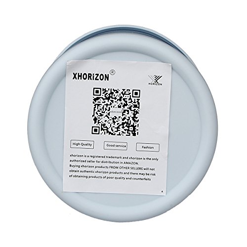 xhorizon TM Mini Plastik-Mülleimer für Tischplatte, Kleiner Abfalleimer mit einem Schwingdeckel - 5
