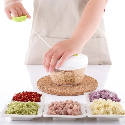 keynis® Gemüse und Obst Zwiebel Zerkleinerer Manuell Hacken Schneiden Mischen mit 3 Klingen - 2