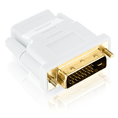 CSL - HDMI auf DVI Adapter | DVI-D Stecker (24+1 male) auf HDMI-Buchse | FULL HD | 1080p | Monitor TFT Beamer PS3 uvm