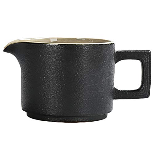 Black Pottery Gongdao Tea Cup Japanese Style Kung Fu Tea Set Stoneware Tea Divider