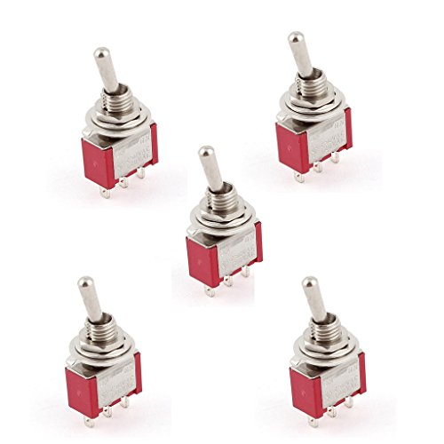 EHAO CA 250V / 2A 120V / 5A ENCENDIDO / ENCENDIDO Posición 2 SPDT Interruptor de Mini Micro (5 pedazos)