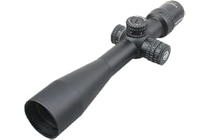 Vector Optics Veyron 6-24x44 First Focal plane Illuminated Etched Glass MPR-V5 Reticle 0.1 MRAD Side Focus Compact 294mm long Rifle Scope - Free Weaver/Picatinny Mounts Included