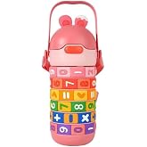 Vagonlife Pipetli &Ccedil;elik Matara Pembe 430 ml