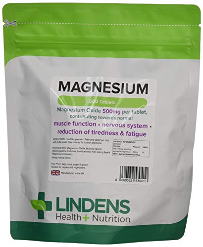Lindens MAGNESIO 500mg compresse contribuisce VERSO NORMALE ENERGIA - 500 TABS