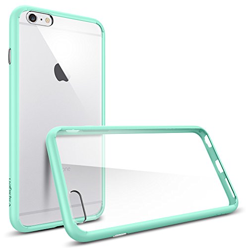 iPhone 6S Plus Case, Spigen Â® [AIR CUSHION] iPhone 6S Plus Case Bumper **NEW** [Ultra Hybrid] [Mint] Clear back panel + TPU bumper for iPhone 6S Plus (2015) - Mint (SGP11647)