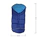 TecTake Universal fit thermo winter footmuff pram child baby car seat sleeping bag cosy toes blue
