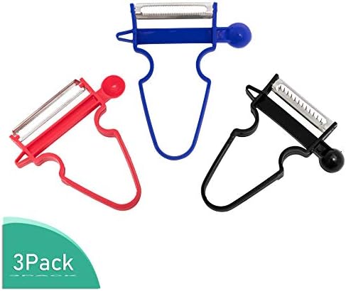 oFami Magic Trio Peeler Set of 3 New Upgrade Fruit & Vegetable Kitchen Starter Kit, Multifunctional Kitchen Tools for Mom,Peel Anything in Seconds with The New Version Amazing Peeler Slicer