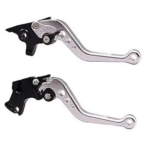 Zenlo Clutch Brake Lever Compatible with KTM Bike (Silver, Set of 2)