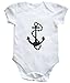 HippoWarehouse anchor design baby vest boys girls