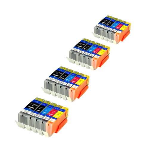 20 Tintenpatronen für Canon MG7150 MX725 925 PGI-550 CLI-551