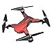 Produktbild Fuibo Faltbarer Drohne, 2.4 GHz FPV WiFi 1080P HD Kamera Fernbedienung RC Quadcopte Selfie Drohne One Key Start / Landing, WiFi-Verbindung, Echtzeitübertragung, 3D-Rollover-Stunt (Rot)