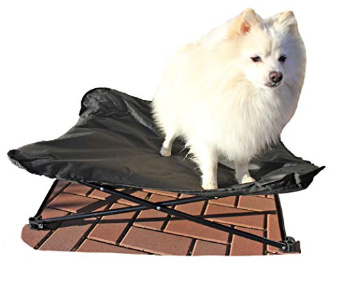 Glenndarcy Dog Pants Cama para Perro Grande y portátil, Acolchada, Plegable, Estilo Hamaca, Color Negro