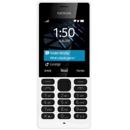 Nokia 150 Telefono Cellulare, Memoria Interna da 16 MB, Dual Sim, Bianco [Italia]