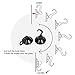 AMTOK Beard Catcher Beard Apron Shaving Cape Beard Bib with Strong Suction Cups for Men, Black