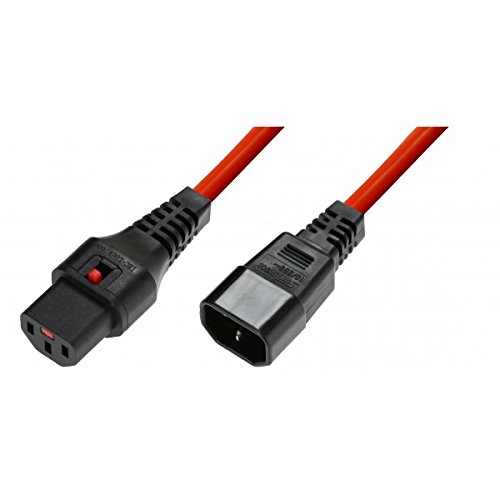 Preisvergleich Produktbild IEC Lock Verlängerung Sektor C13 / C14 2 m rot
