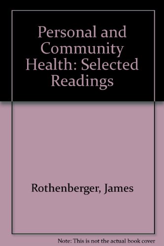 Preisvergleich Produktbild Personal and Community Health: Selected Readings