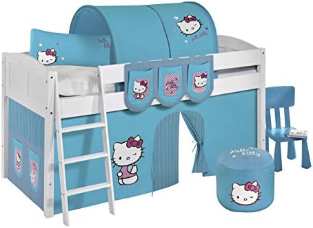 Lilokids Children's Bed, Wood, Hello Kitty Turquoise, Single