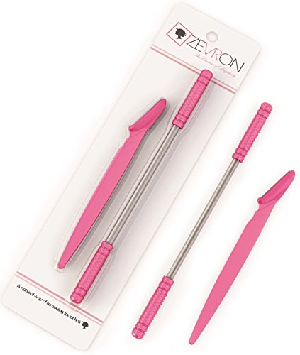 Facial Hair Remover For Women - Gently & Effectively Remove Unwanted Face Hair - ZEVRON Epilator Wand - Quick & Effective Without The Use of Waxing, Threading tools, Tweezers, Laser Treatments or Bleaching Creams