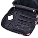 Cherry-Pattern Big Travel Wash Organizer Case Toiletry/Cosmetic/Makeup Zipper Bag (Black)