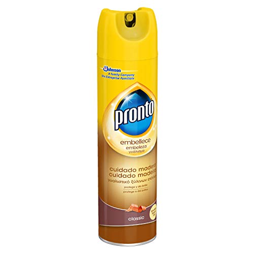 Pronto - Limpiador Aerosol Classic para muebles 5 en 1, Antipolvo y Abrillantador, 300 ml
