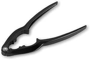 We-Stock Casse-Noisette en acier avec revêtement antirouille noir - Dimensions 15 cm