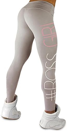 Yoga Pants Womens,BA Zha Women High Waist Sports Gym Yoga Running Fitness Leggings Pants Athletic Trouser Training Cropped Pants Fitness Running Gym Bootleg Stretch Yoga Pants (M, Gray)
