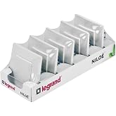LEGRAND Pack 5 Inter Switch 10A Nilo&eacute; Monobloc, Complete White 396431 | Pack of 5 Switch Switches 10A Nilo&eacute; Monobloc Range, C