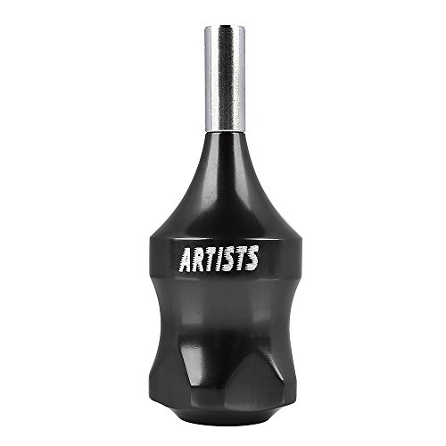 Hommii 2-In-1 Pro. Rotary Tattoo Machine Tattoomaschine Tätowierung Maschine Gun Kits für Körper Kunst Ausrüstung, Geräuscharm, 3.5 mm Hublänge, Raum Aluminium,Unibody, 7-10 V, +50 Stk. Blaue Sterile Einweg Tattoonadeln Tätowiernadeln Tattoospitze Cartridges 1,3,5,7,9 RL - 7