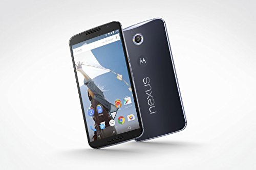 Motorola Nexus 6 Smartphone, Display 6 Pollici Quad-HD, Processore 2,7 GHz Quad-Core Snapdragon 805, Memoria 32GB, Android 5.0 Lollipop, Blu [Francia]