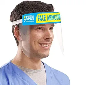 ShopAIS Spoy Face Shield, Anti-fog Safety, Reusable Universal Face Protective Visor for Eye Head Protection, Anti-Spitting Splash Facial Cover for Women and Men - 1 Pcs