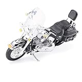★ Motocicleta 1/18 Harley HD-3, el tanque de combustible de la motocicleta está hecho de aleación de zinc;el neumático está hecho de goma;otras partes son de plástico ABS