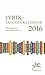 Lyrik-Taschenkalender 2016: Poesie by