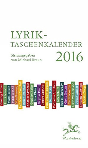Lyrik-Taschenkalender 2016: Poesie