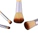 Quimat 4 Pieces Makeup Brushes Professional Natural Bamboo Handle Cosmetic Elaborate Make up Brush Set Tools with Burlap Bag