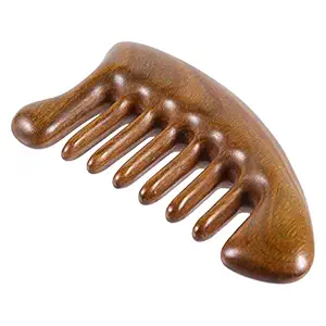 ARTIBETTER 1pc Wooden Wide Tooth Comb Sandalwood Hair Comb Head Scalp Massage Comb for Curly Hair Detangling